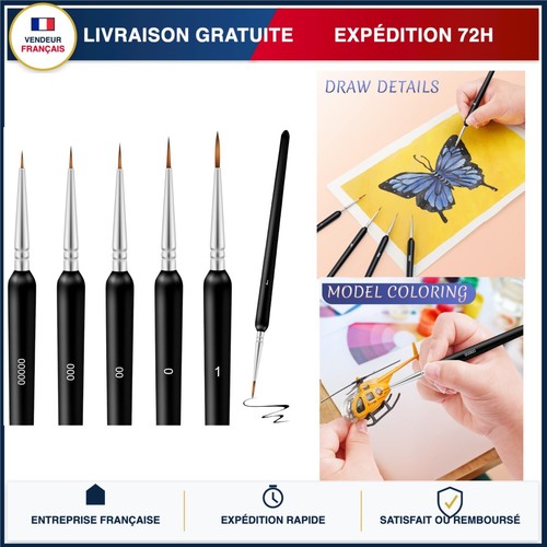 Pinceaux peinture fins - peinture, 5