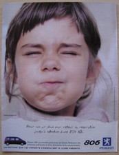 Publicité Papier - Voiture Peugeot 806 De 1999