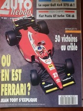 AUTO HEBDO du 8/09/1993; Golf 4x4 275 ch/ Essai Fiat Punto GT Turbo 136 ch