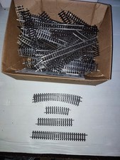 LOT + 80 RAIL  COURBE DROIT HORNBY MECCANO  TRAIN HO PLUSIEUR TAILLE BON ETAT