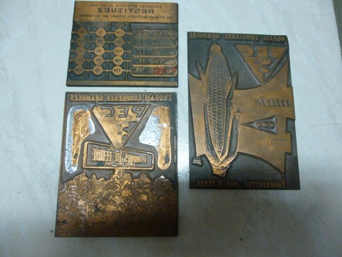 Plaque impression ancienne - d'impression,
