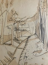 Dessin Nature Paysage Gouache