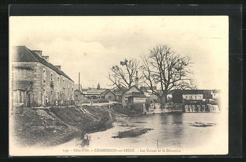 Cpa chamesson sur seine les - cpa,