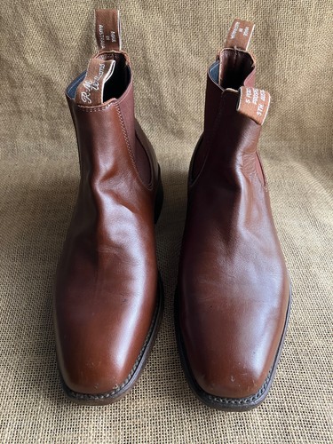 Bottes chelsea cuir marron - en,