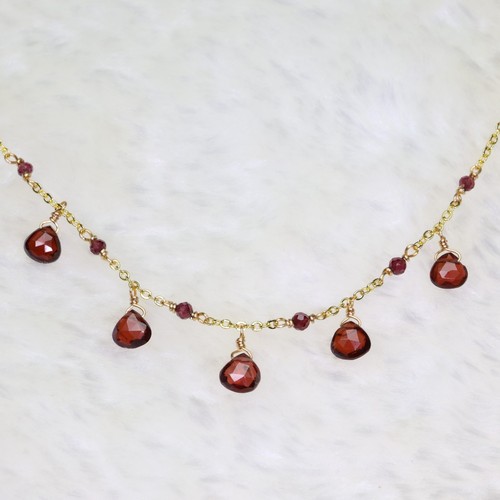 Collier grenat pierre - collier,