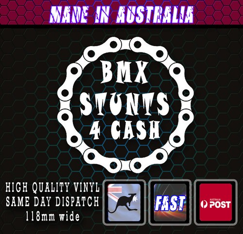 Bmx sticker stunt cash - sticker, 4