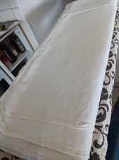 DRAP EN  chanvre ancien  200 X 280 monogramme