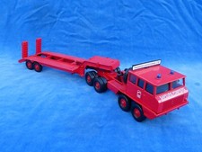 RARE ! MAJORETTE 1:69 ? BERLIET T12 - PORTE-ENGIN Vehicule transport - POMPIERS