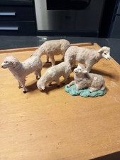 Santon De Creche Mouton Floqué Devineau  6 Cm