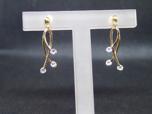 Boucle oreille jaune - boucle, or