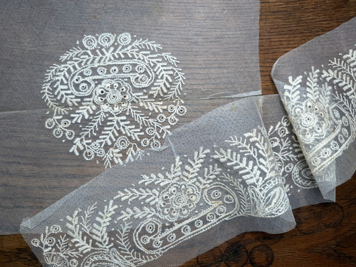 Dentelle ancienne fond - fond, de