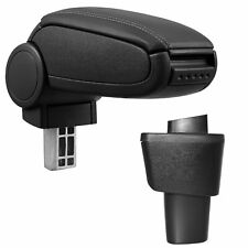 Accoudoir Rangement Spécifique En Cuir Artificiel Noir Pour Hyundai i10 Du 2014>