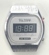 Montre Telstar LCD Gift Int Digital Quartz Pour Pièce Pas Fonctionne Largeur De