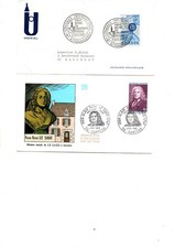 LOT DE 2 ENVELOPPES 1ER JOUR FRANCE 1967 1968