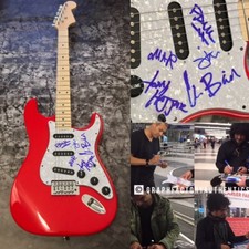 GFA Cedric Bixler Bande x5 At The Drive-In Signé Électrique Guitare AD1 COA