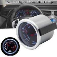 Manomètre de pression turbo à LED 52 mm, affichage numérique, pointeur, J9F6