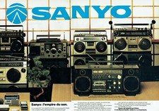 Publicité Advertising 089  1979   Sanyo  hi-fi chaine ampli (2 pages)transistors