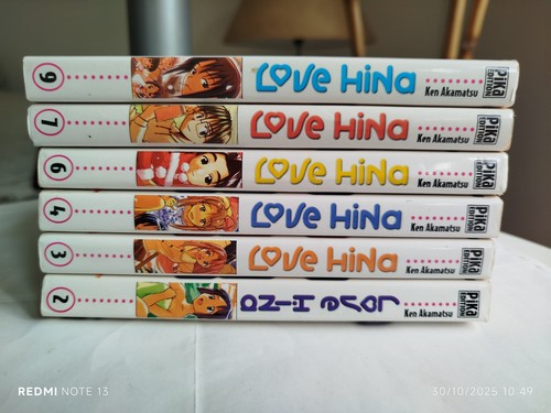 Lot tomes manga love hina - 6,