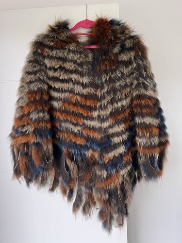 Poncho fourrure poils lapin - poils,