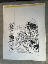 JEAN-YVES MITTON COUVERTURE ORIGINALE SPIDEY 7 25 x 33 cm JUILLET 1980