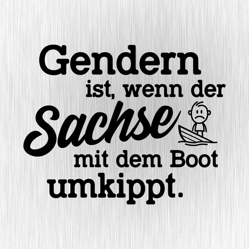 Gendern est saxon - saxon, avec