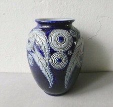 vase Art Deco en grès de Betschdorf, Alsace, signé Krumeich, No 549