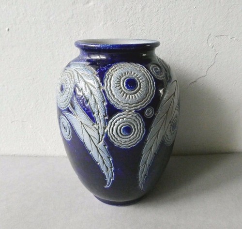 Vase grès émaillé art - vase,