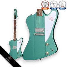 Guitare électrique Epiphone inspirée de Gibson 1963 Firebird I Inverness Green