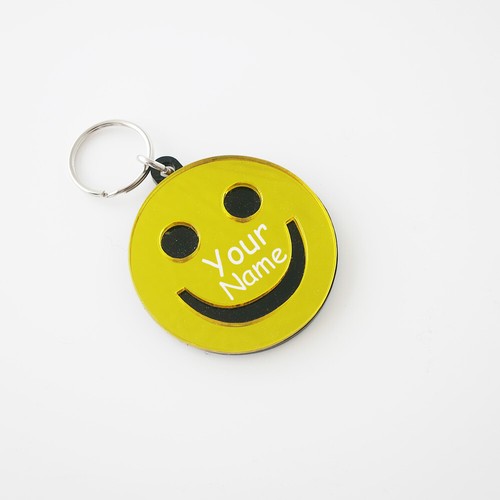 Smiley face key chain - chain,