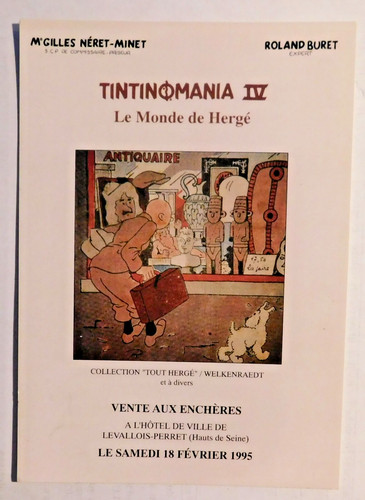 Tintin carte postale hergé - carte, postale.