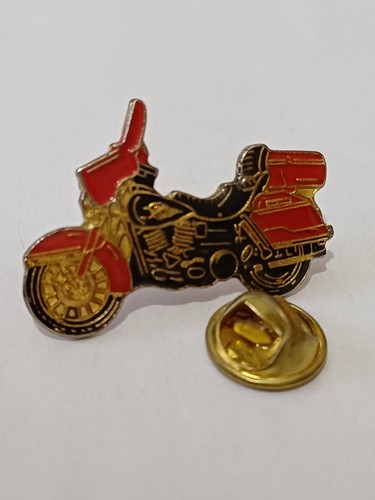 Pin moto custom rouge - (t2),