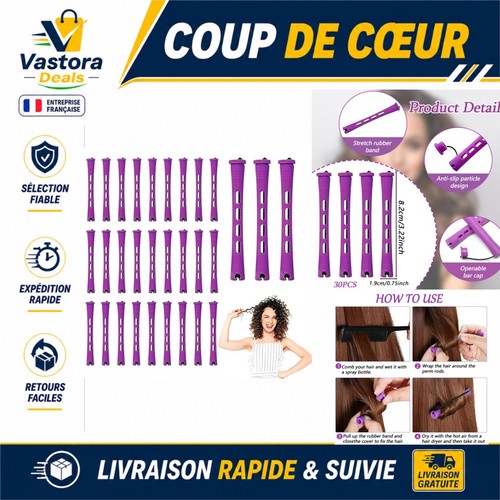 Bigoudis cheveux bouclés - bigoudis,