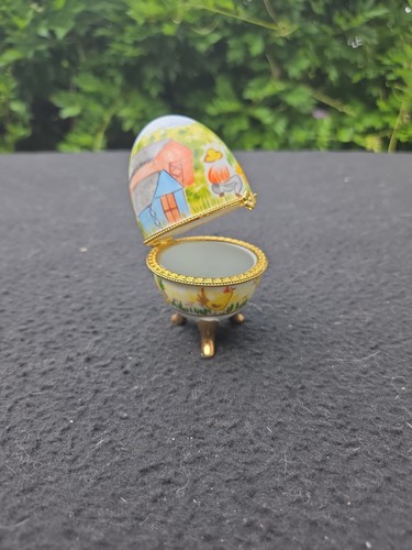 Oeuf porcelaine pilulier - oeuf,