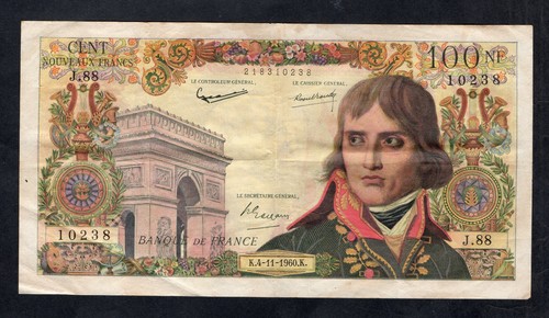 Billet 100 nouveaux francs - billet,