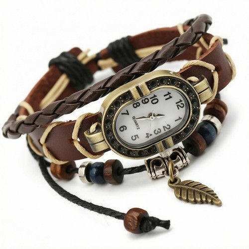 Montre cuir fait - fait, bracelet