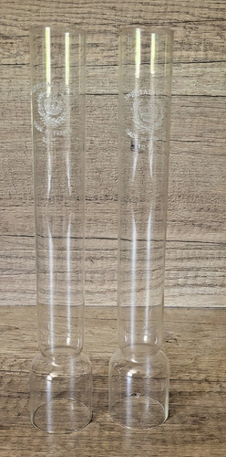 Lot verres lampe pétrole - verres,