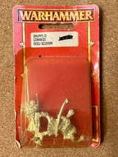 Vintage Warhammer Fantasy Bretonnian Squire Command Group Old World Banner Gw