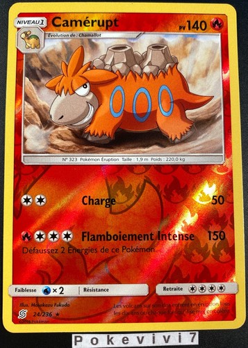 Carte pokemon camerupt 236 - pokemon,