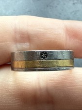 Ancienne Bague En Acier Jonc