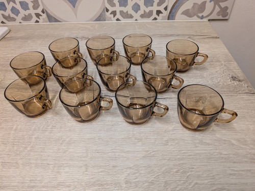 Lot tasses vintage verre - lot,