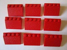 Lego 3297 x 9 Slope 33 3x4 Red Toiture Tuile  Rouge Home City Train MOC - A92