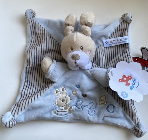Doudou plat mouchoir lapin - plat,