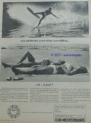 Publicite club mediterranee - club,