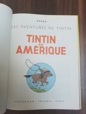 Tintin en amérique fac similé Hergé  edition belge couleurs casterman