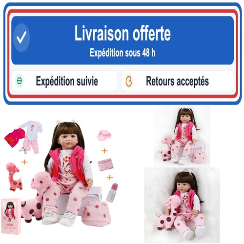 Poupée reborn réaliste - poupée, cm