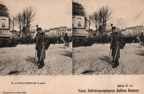 Cpa militaria stéréoscopique - militaria,