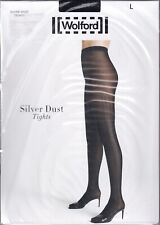 Collant WOLFORD SILVER DUST coloris Black/Silver. Taille L. Fashion tights.