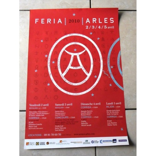 Arles affiche feria 2010 - affiche,