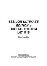 Essilor Kappa User Guide and