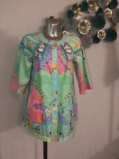 jolie veste réversible faux daim turquoise ROBERTO CAVALLI taille S (38 fr) NEUF